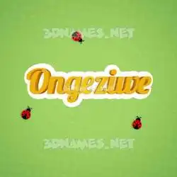 ongeziwe in Ladybugs style - 3D name wallpaper