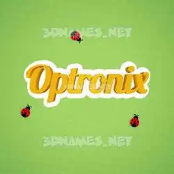 optronix in Ladybugs style - 3D name wallpaper
