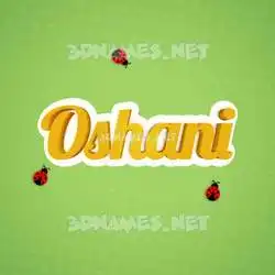 oshani in Ladybugs style - 3D name wallpaper