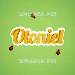 otoniel in Ladybugs style - 3D name wallpaper