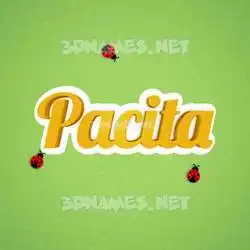 pacita in Ladybugs style - 3D name wallpaper