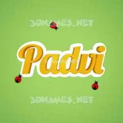 padvi in Ladybugs style - 3D name wallpaper