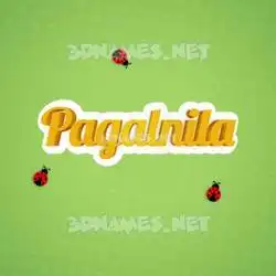 pagalnila in Ladybugs style - 3D name wallpaper