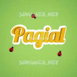 pagial in Ladybugs style - 3D name wallpaper