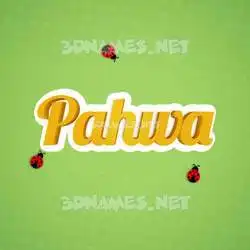 pahwa in Ladybugs style - 3D name wallpaper
