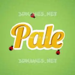 pale in Ladybugs style - 3D name wallpaper
