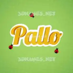 pallo in Ladybugs style - 3D name wallpaper