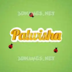 palwisha in Ladybugs style - 3D name wallpaper
