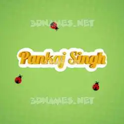 pankaj singh in Ladybugs style - 3D name wallpaper