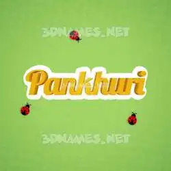 pankhuri in Ladybugs style - 3D name wallpaper