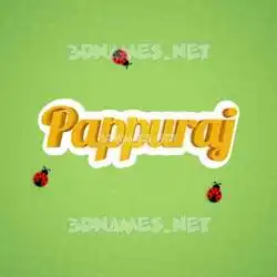 pappuraj in Ladybugs style - 3D name wallpaper