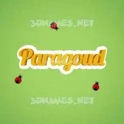 paragoud in Ladybugs style - 3D name wallpaper