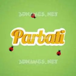 parbati in Ladybugs style - 3D name wallpaper
