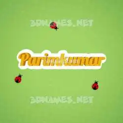 parimkumar in Ladybugs style - 3D name wallpaper