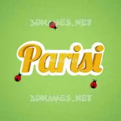 parisi in Ladybugs style - 3D name wallpaper