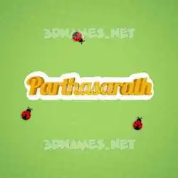 parthasarath in Ladybugs style - 3D name wallpaper