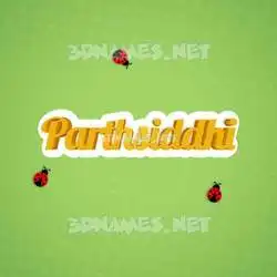 parthsiddhi in Ladybugs style - 3D name wallpaper