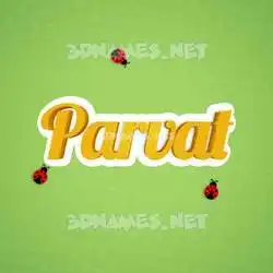 parvat in Ladybugs style - 3D name wallpaper