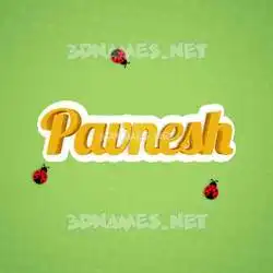 pavnesh in Ladybugs style - 3D name wallpaper