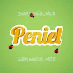 peniel in Ladybugs style - 3D name wallpaper