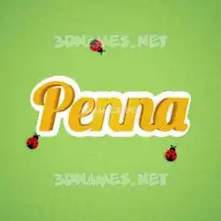 penna in Ladybugs style - 3D name wallpaper