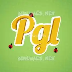 pgl in Ladybugs style - 3D name wallpaper