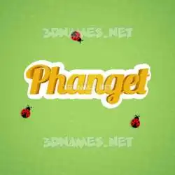 phanget in Ladybugs style - 3D name wallpaper