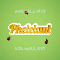phelelani in Ladybugs style - 3D name wallpaper