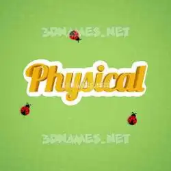 physical in Ladybugs style - 3D name wallpaper