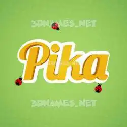 pika in Ladybugs style - 3D name wallpaper