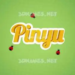pinyu in Ladybugs style - 3D name wallpaper