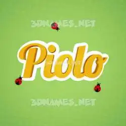 piolo in Ladybugs style - 3D name wallpaper