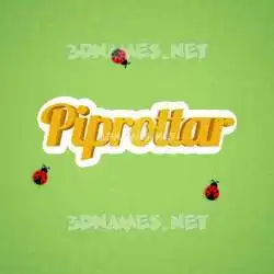 piprottar in Ladybugs style - 3D name wallpaper