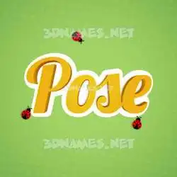 pose in Ladybugs style - 3D name wallpaper