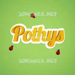 pothys in Ladybugs style - 3D name wallpaper