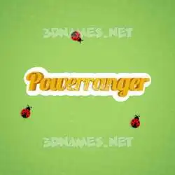 powerranger in Ladybugs style - 3D name wallpaper