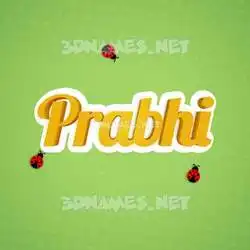 prabhi in Ladybugs style - 3D name wallpaper