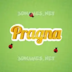 pragna in Ladybugs style - 3D name wallpaper
