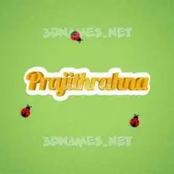prajithrahna in Ladybugs style - 3D name wallpaper