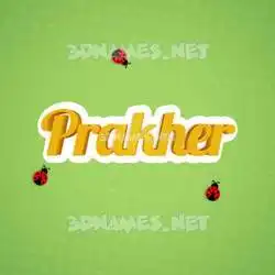 prakher in Ladybugs style - 3D name wallpaper