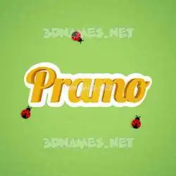 pramo in Ladybugs style - 3D name wallpaper