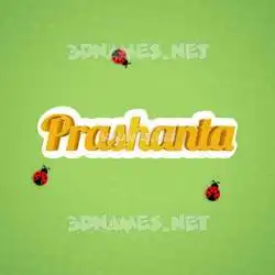 prashanta in Ladybugs style - 3D name wallpaper