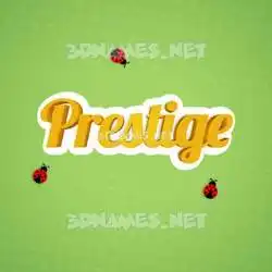 prestige in Ladybugs style - 3D name wallpaper