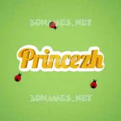 princezh in Ladybugs style - 3D name wallpaper