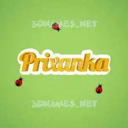prixanka in Ladybugs style - 3D name wallpaper