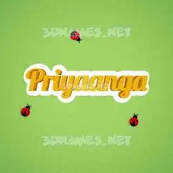 priyaanga in Ladybugs style - 3D name wallpaper