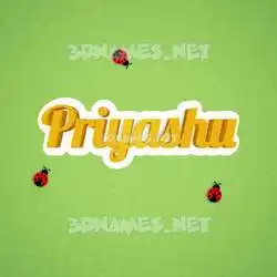priyashu in Ladybugs style - 3D name wallpaper