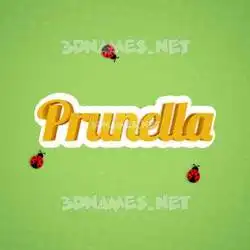prunella in Ladybugs style - 3D name wallpaper