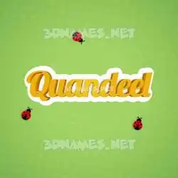 quandeel in Ladybugs style - 3D name wallpaper