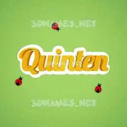 quinten in Ladybugs style - 3D name wallpaper